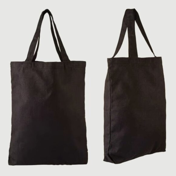 NWT Medium Canvas Hand Totes, 3-Pack, Black - Picture 4 of 5